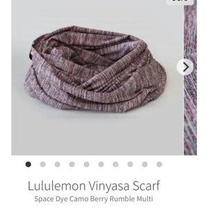 Lululemon Vinyasa Scarf Size OS Space Dye Camo Berry Rumble Multi Rulu Infinity